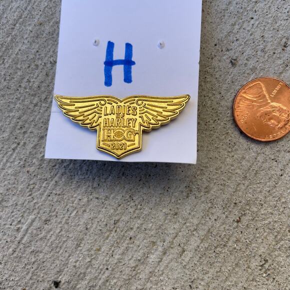 Harley Owners Group HOG Pin H.O.G. LADIES of HARLEY 2021 Vest Jacket Hat Wings - Picture 3 of 6